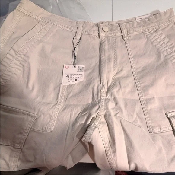 NWT Zara Men's Beige Cargo Pants size 32 - Picture 4 of 6